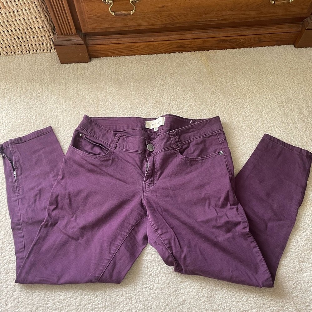 Purple jeans